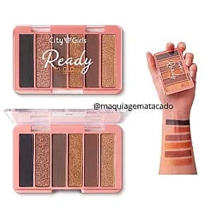 Paleta de Sombras Ready to Glow City Girls CG334 Cor B Atacado para Revenda