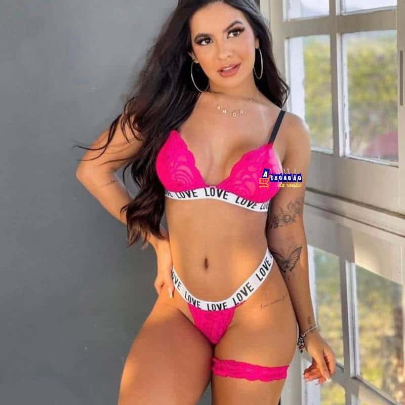 Langerie Renda Com Elástico na Coxa Atacado