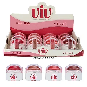 Blush Stick Viv Vivai 1231 Atacado Box 12 Unidades