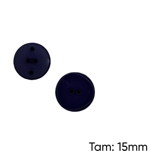 Botão Massa 2 Furos Roxo Escuro - PCT/ 12 UNIDADES - BT1213P Atacado