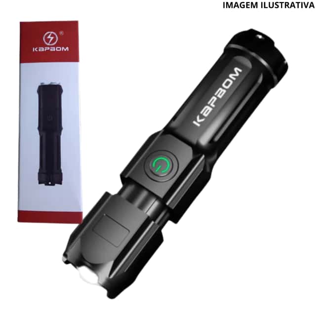 LANTERNA RECARREGÁVEL PEQUENA KA-L1588 Atacado