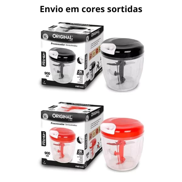 PROCESSADOR MANUAL 900 ML SL0238D SL0239 NA006 CRS-2593 Atacado