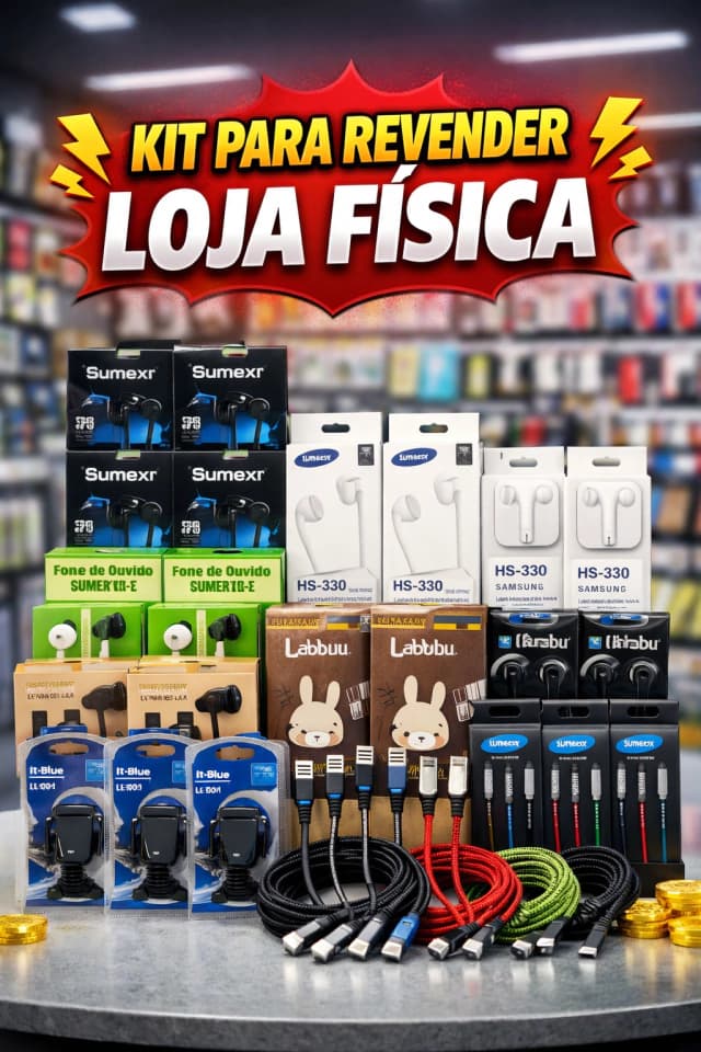 Kit de Eletrônicos para Revenda EM LOJA FISICA – Ganhe Dinheiro com Tecnologia! (ITENS QUE VEM NESSE KIT ESTÃO NA DESCRIÇÁO) Atacado