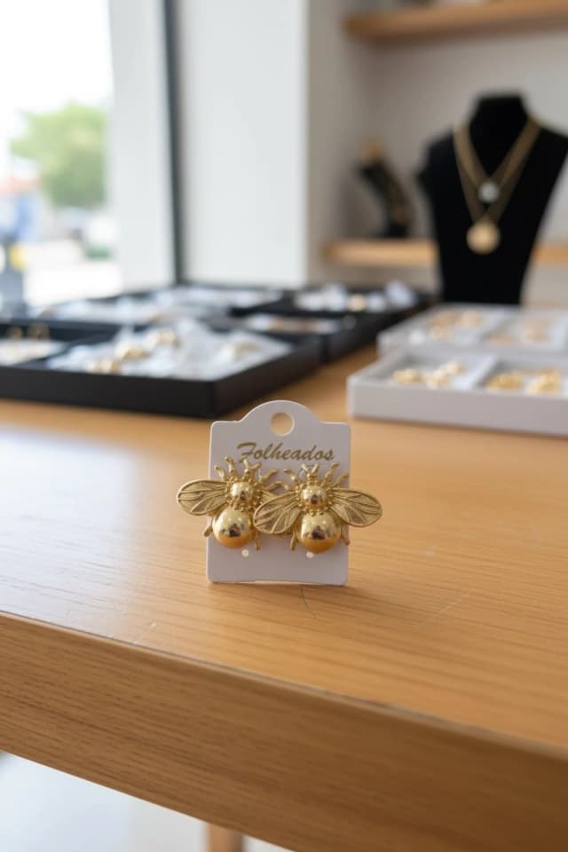 Brinco folheado