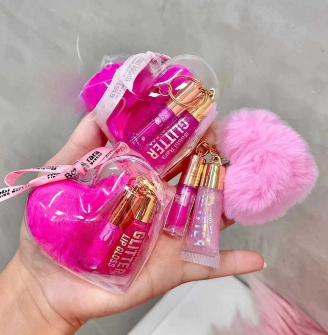 Caixa C/9 Kit de Brilho Labial Bobbi Rara Chaveira Atacado