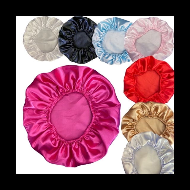 Kit C/12 Touca de Cetim Simples Atacado