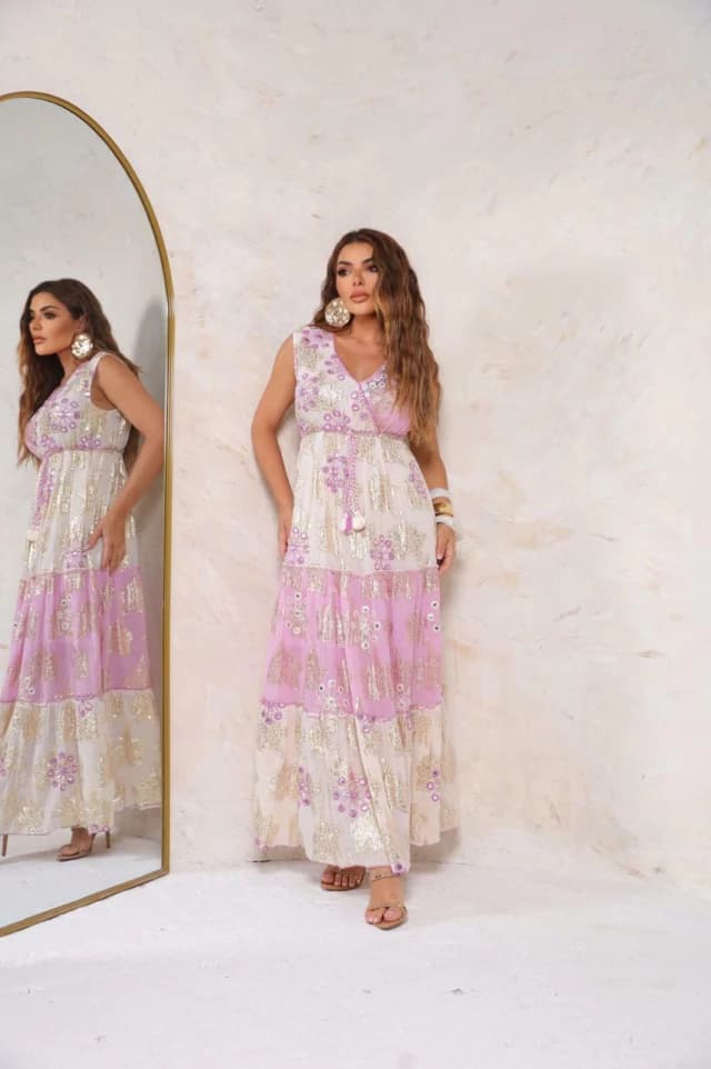 vestido luxo 4019 Atacado