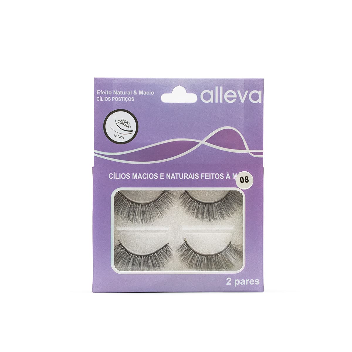 Cílios Postiços Par com 2un Mod.10-2 Alleva