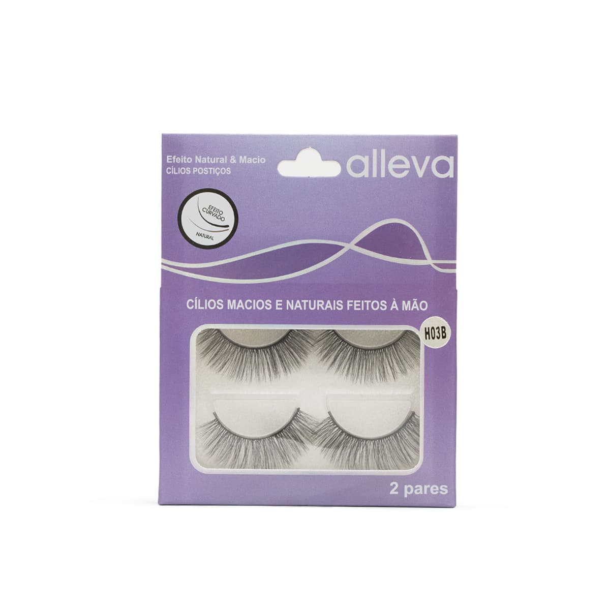 Cílios Postiços Par com 2un Mod.10-9 Alleva