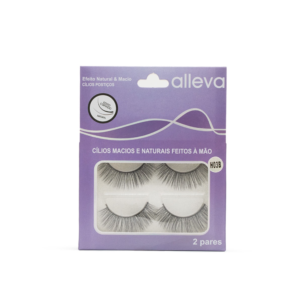 Cílios Postiços Par com 2un Mod.10-9 Alleva