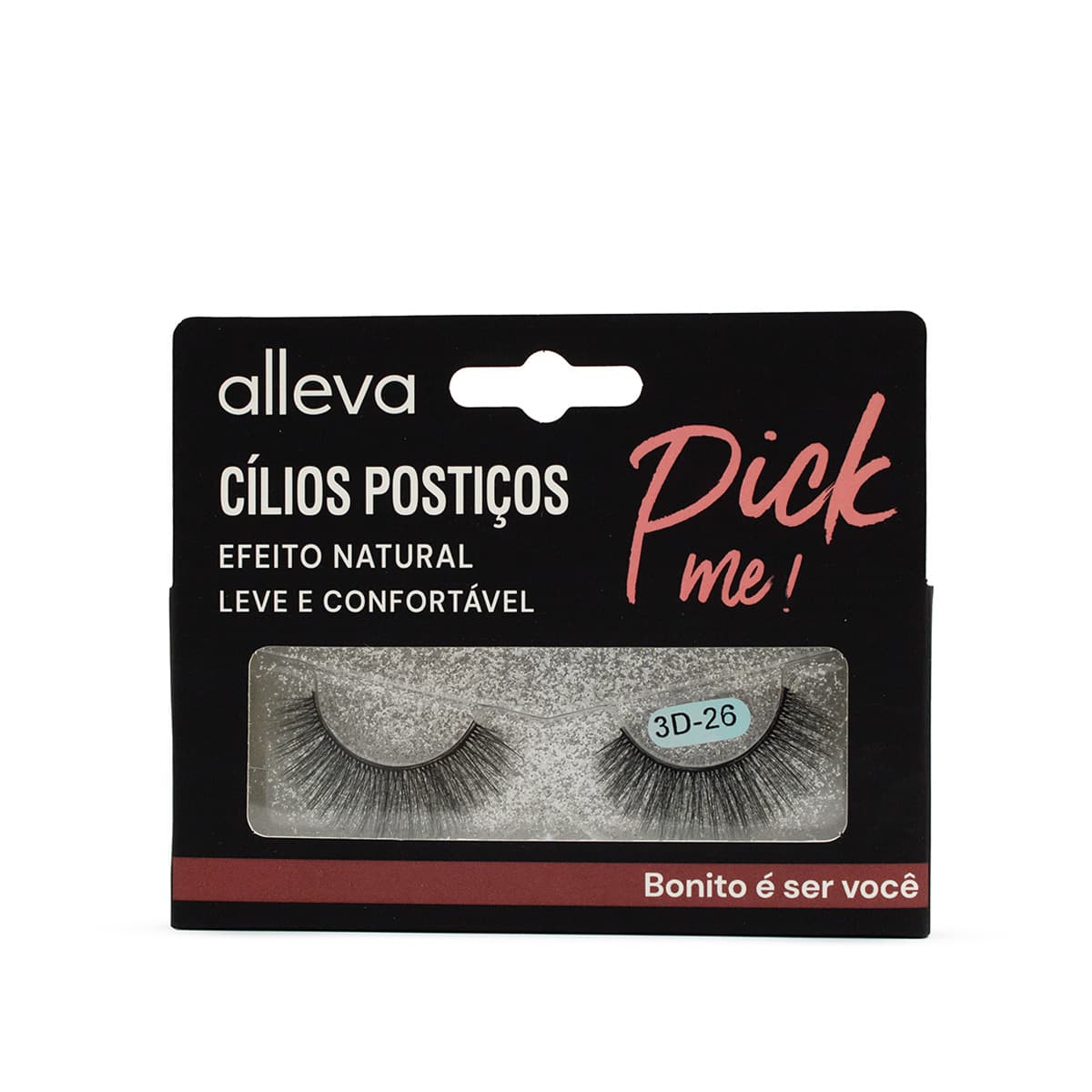 Cílios Postiços Par com 2un Mod.110-13 Alleva