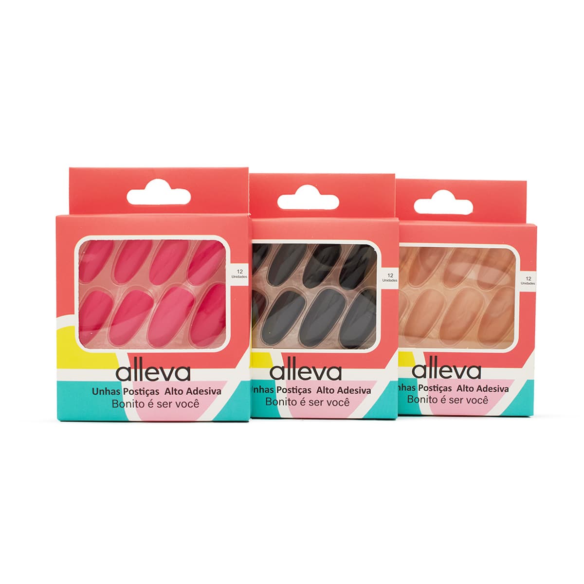 Unha Postiça Amendoada Mod. AL08-6-3 Alleva