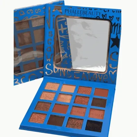 PALETA DE SOMBRAS BLUE PHALLLEBEAUTY COSMETICS Atacado