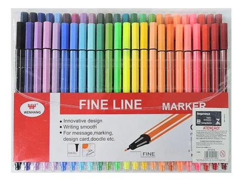 KIT 48 CANETINHAS DE CONTORNO PONTA FINA A-1688-48 Atacado
