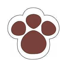 Etiqueta Adesiva - Pegada Marrom - 4cm - 60 unidades - Rizzo Atacado para Revenda