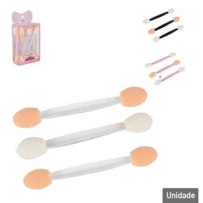 Kit Pincel de Maquiagem 12 Peças Translúcido Color Atacado