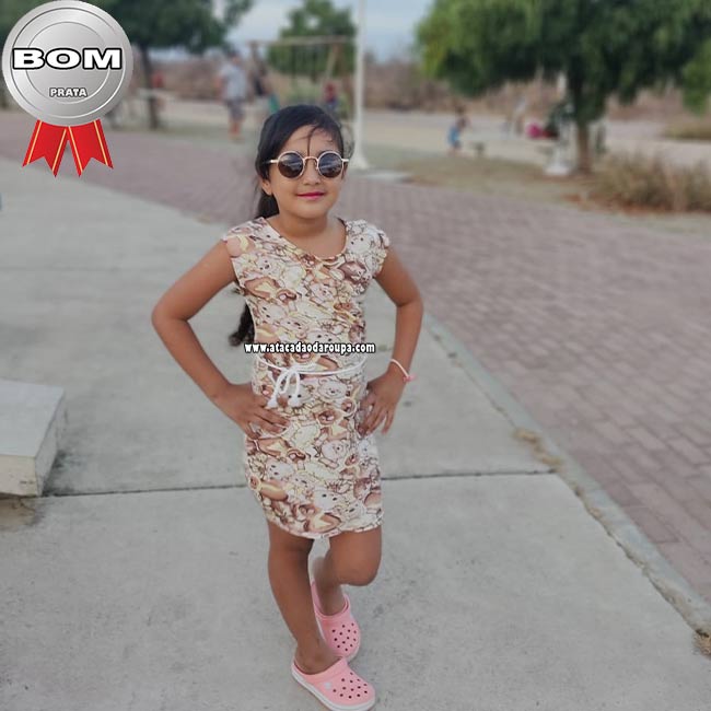 Vestido Summer Plex infantil Atacado