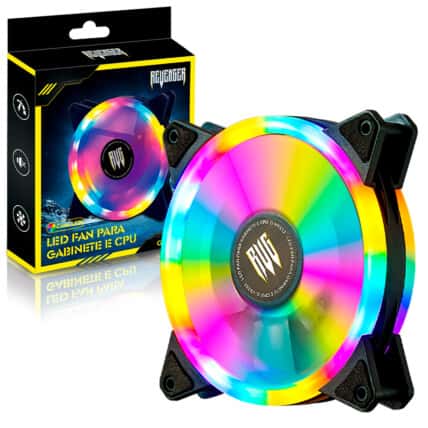 Cooler Fan Led RGB 120mm para Gabinete REVENGER - G-VR332 Atacado
