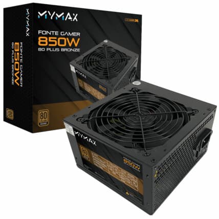 Fonte Gamer ATX Mymax 850W 80 Plus Bronze - MPSU/FP850W Atacado