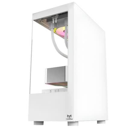 Gabinete Gamer Aquário Stellar Mini MetalRed M8 sem Fans - BRANCO Atacado