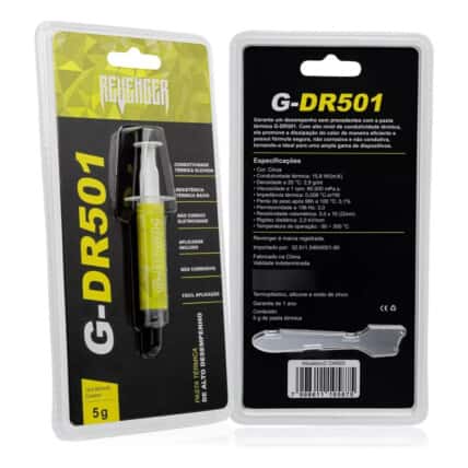 Pasta Termica Prata 5 Gramas C/ Pá G-Dr501 Revenger Atacado